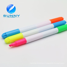 2015 Hot Sale Multi Colored Double Ended Highlighter Marker Pen, Felt Tip Highlighter Marker